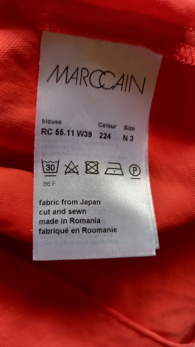 Marc Cain Chemisiers: Bluse MARCCAIN Orange Grösse 40/42 – D'occasion à St. Gallen par Otterndorf 5