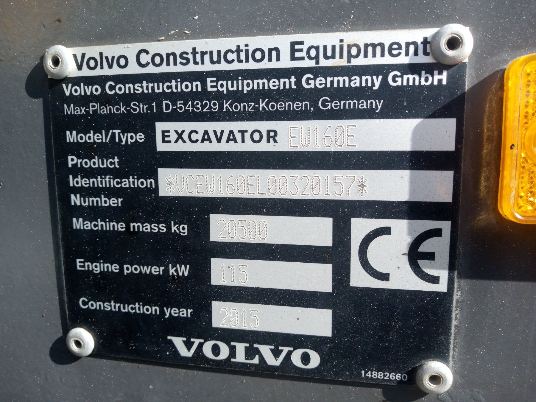 Volvo Escavatori: Volvo EW160E Mobilbagger – Usato da Hasle LU venduto da Arag08 7