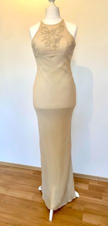 Vintage Max Mara Pianoforte Abendkleid, rückenfrei, Gr. 38