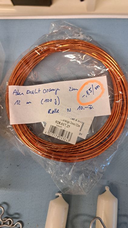 Basteldraht Set - 50m Aluminiumdraht In 10 Farben Für DIY Projekte