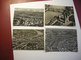 SERIE 4 FLIEGERAUFNAHMEN,  3 x BASEL, 1  x BERN