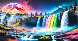 Diamond Painting Wasserfalllandschaft-84-40x70-426