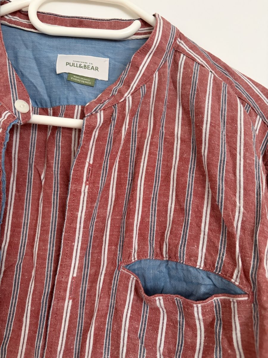 Pull&Bear Camicie: Pull&Bear Herren Hemd gestreift Grösse M  – Usato da Zürich venduto da krisiquak12 1