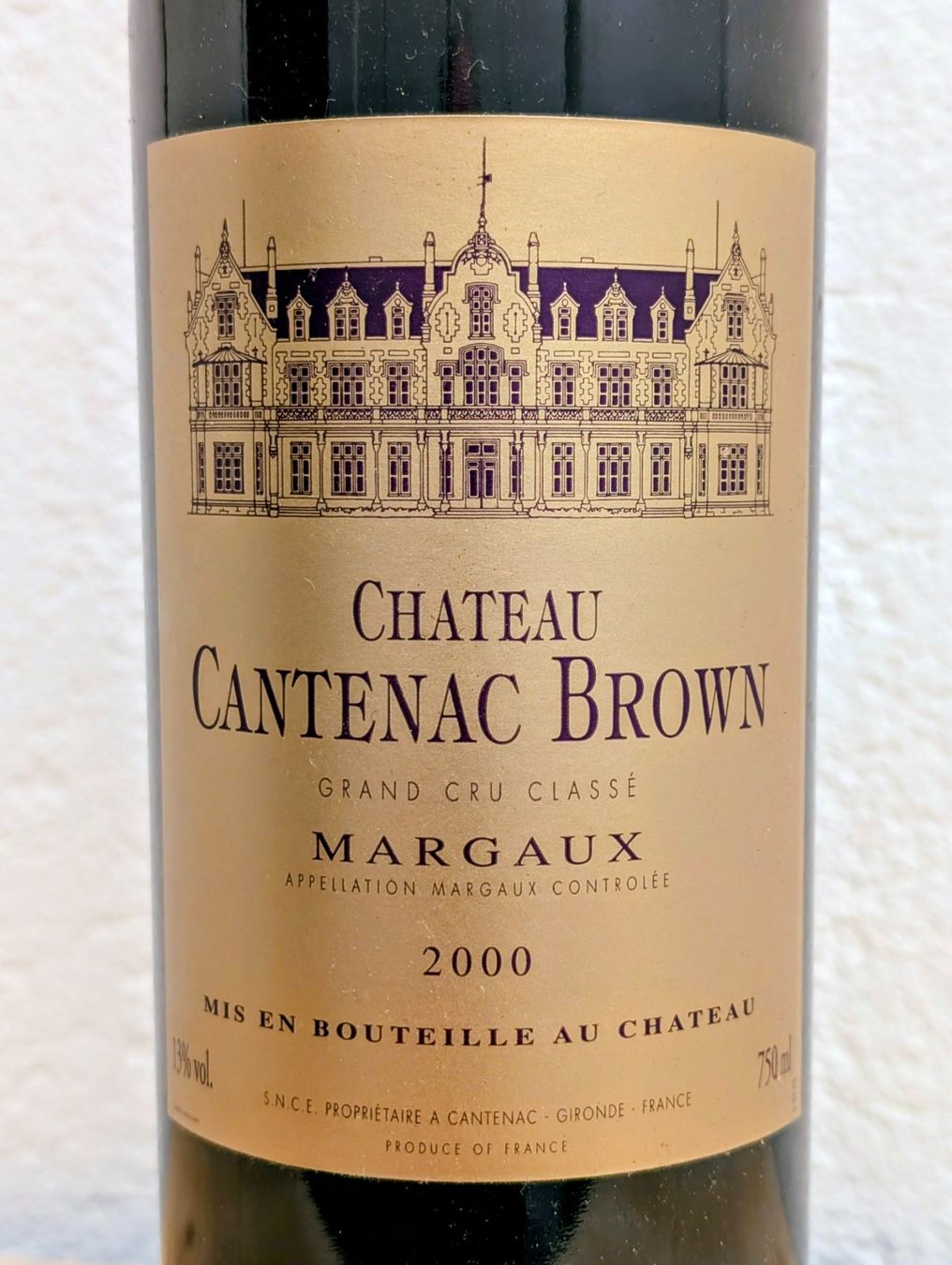Wein: BORDEAUX CHATEAU CANTENAC BROWN MARGAUX 2000 – Neu (gemäss Beschreibung) aus Düdingen von Quartierstrasse 1