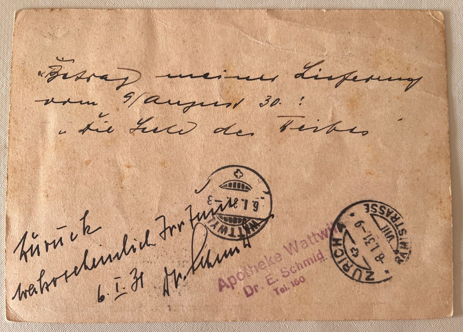 Cartoline postali: Bildpostkarte Grimsel Postauto v. 1931 – Usato da Biberist venduto da Edelfloh 1