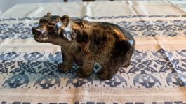 Bärenfigur aus Steingut, von Knud Kyhn für Royal Copenhagen