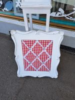 Romantische Memo Pinnwand aus Holz & Stoff 71x62x3,5cm