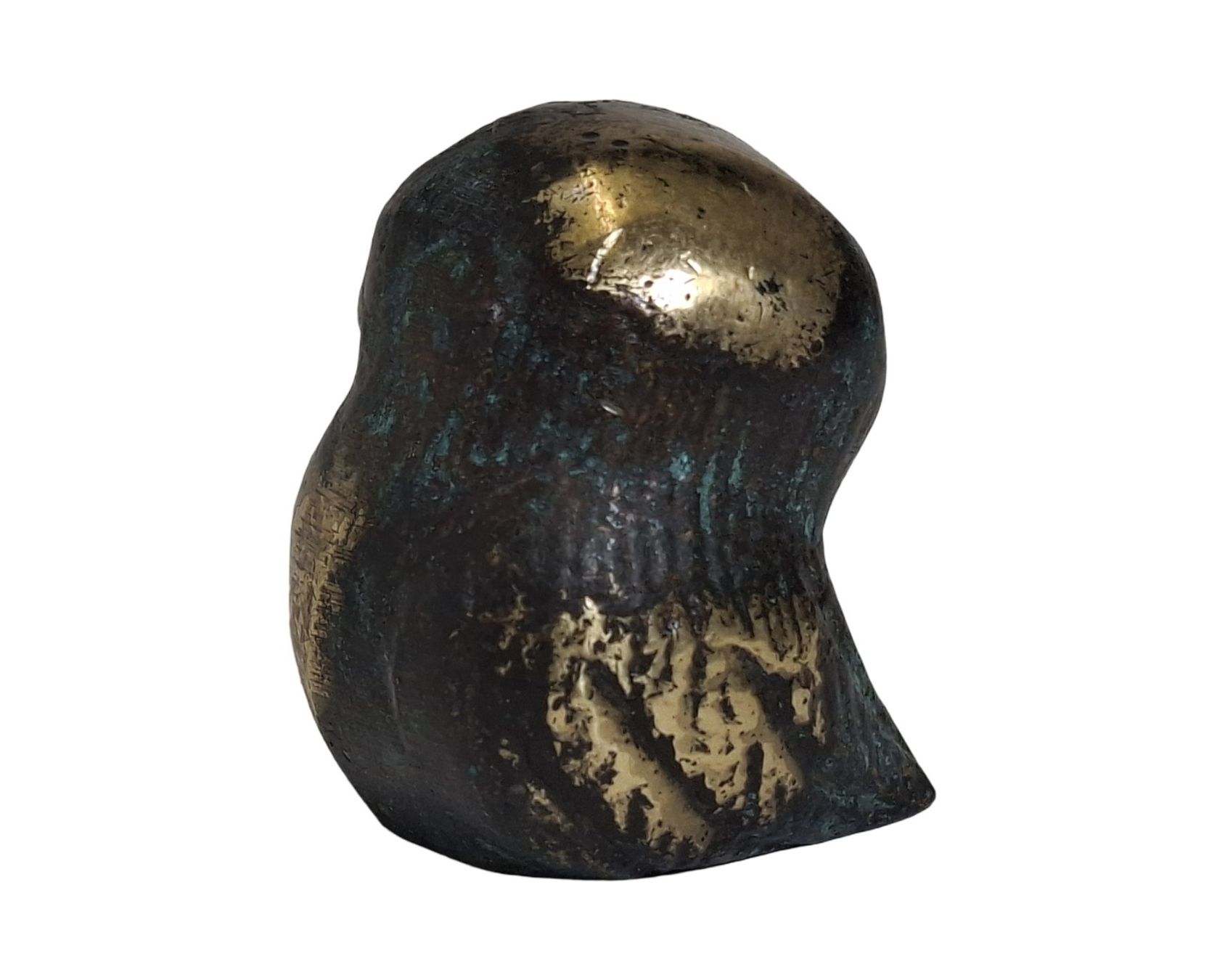 Figurines: Kleine Eulenfigur mit blauen Augen, Bronzefigur – D'occasion à Wil SG par Restwert_Wil 3