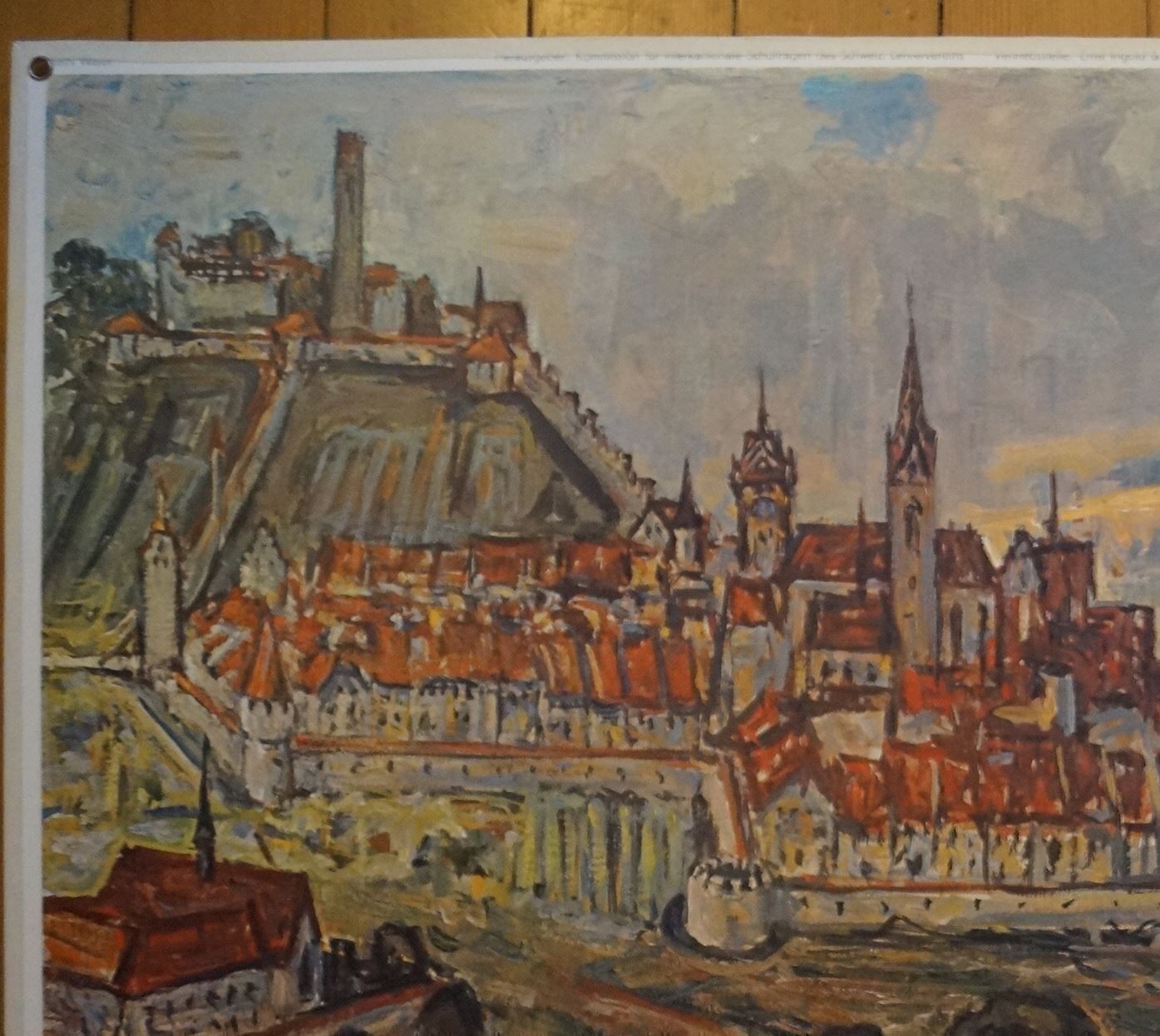 Foto & Immagini: Schulwandbild Mittelalterliche Talsperre – Usato da Härkingen venduto da sammelbecken 3