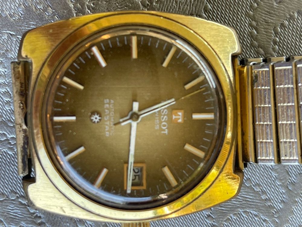 Montre Tissot Seastar Automatique Vintage 1971 - Homme, Acier, Cadran Argenté, Occasion