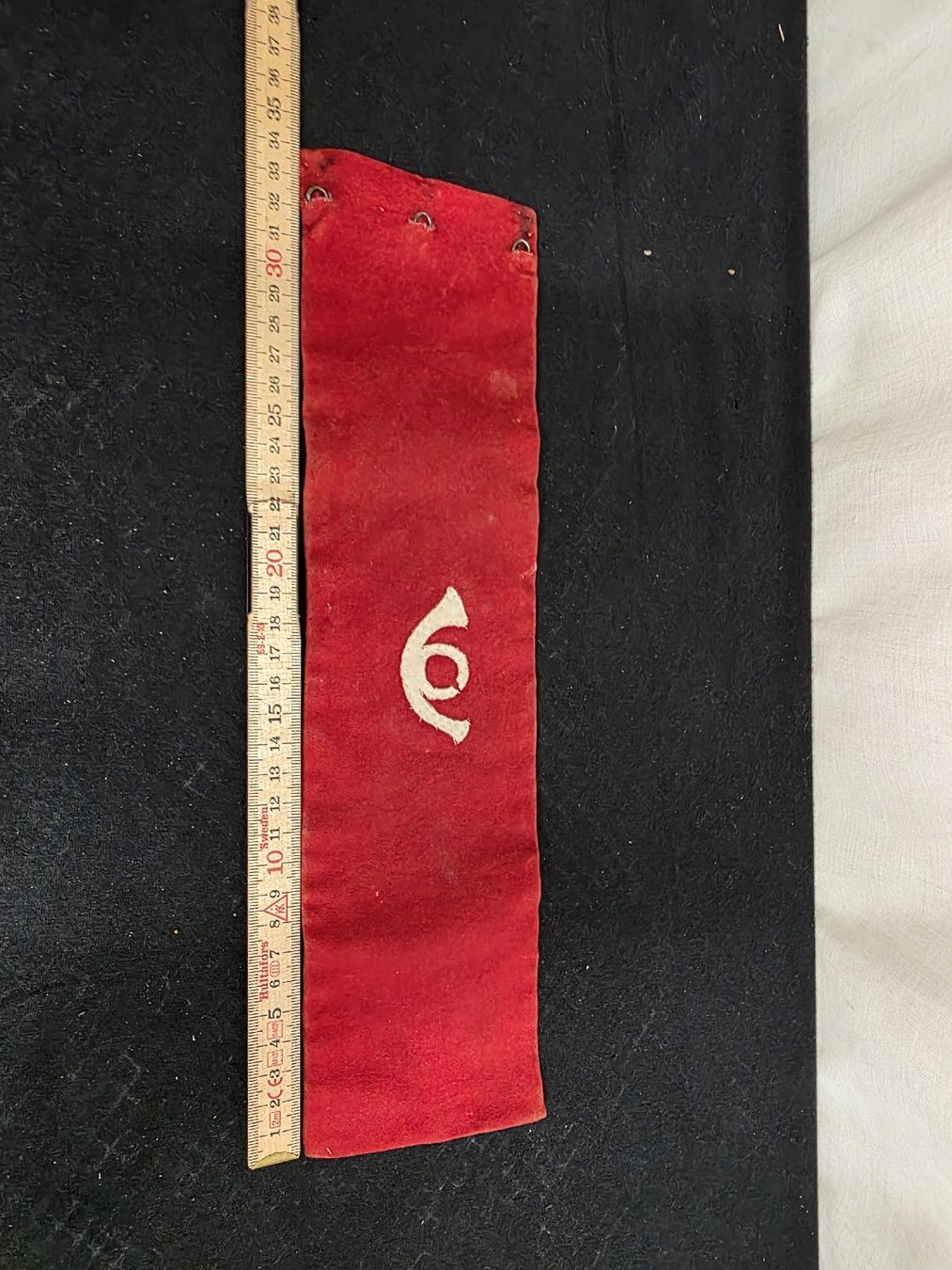 Schweizer Armee Uniformen: Schweizer Armee Armbinde Sonderbund Signaltrompeter 1847 – Gebraucht aus Wolfertswil von Antiko
