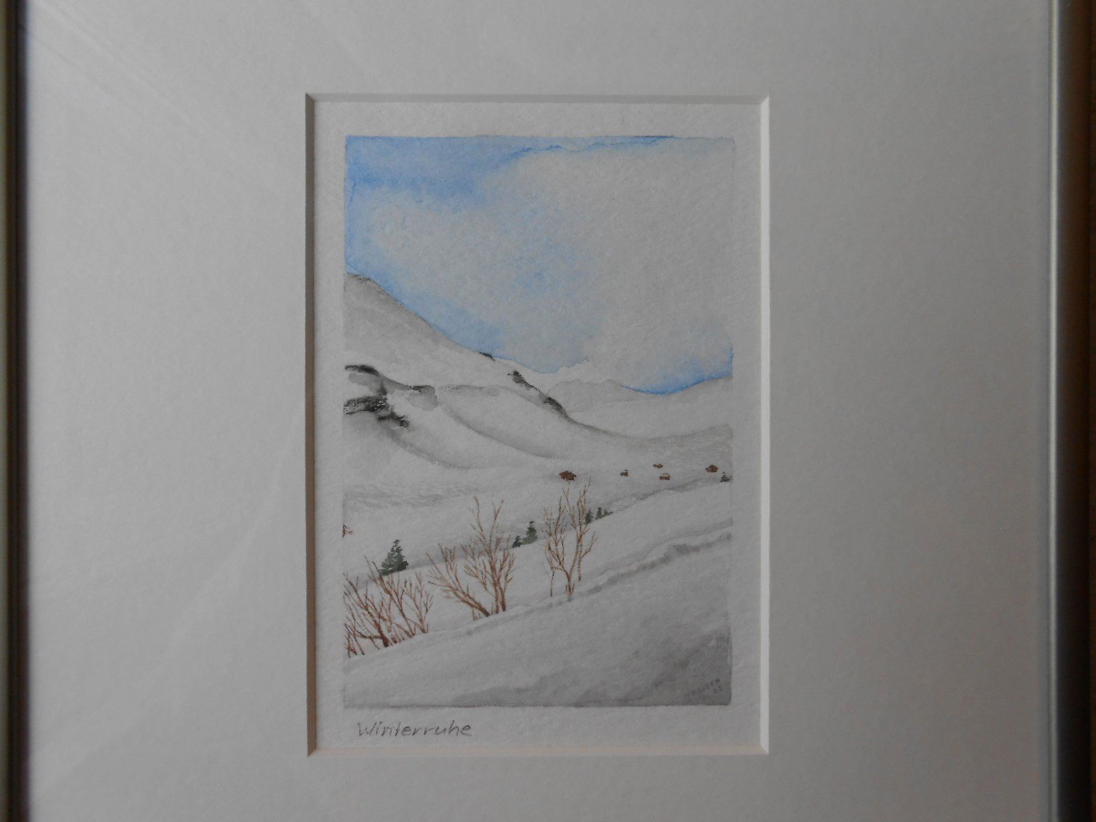Dipinti: Aquarell CH WINTERRUHE GR - (R) – Nuovo (secondo la descrizione) da Hallwil venduto da pkaiser44 2