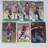 7x 2000s Mundicromo FC Barcelona Cards mit Stars Etoo Koeman