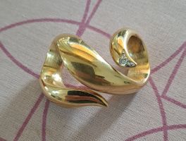 Broschen Vergoldet mit Zirkonia Damenschmuck Vintage Pierre 