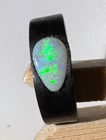 Kristall Opal Ring Mooreiche, Gr.52, Coober Peedy Australien
