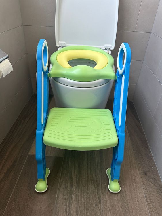 Toilettentrainer WC Sitz Töpfchentrainer Toilette mit Treppe Lerntöpfchen  Kinder