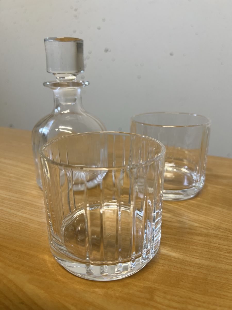 Gläser: Edles Caraffe mit 2 Gläsern für Whisky, Gin oder Brandy. Neu – Neu (gemäss Beschreibung) aus Frasnacht von IsiR88 4