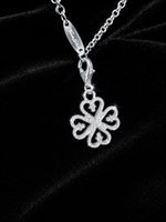 ✨ Thomas Sabo Silberkette mit funkelndem Kleeblatt-Anhänger 