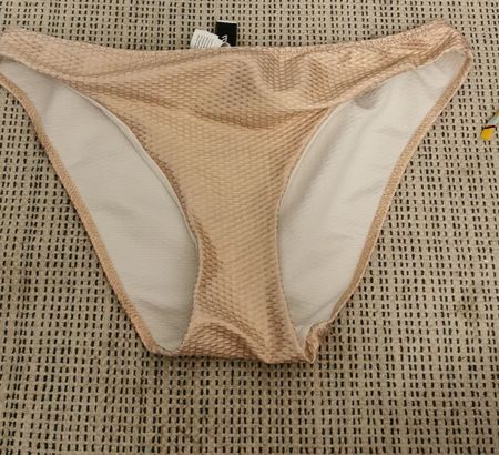 Slip bikini rosa pesca-oro