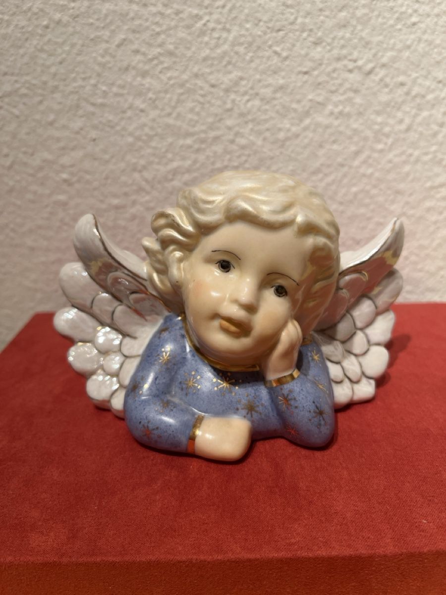 Figuren: Vintage Engel-Figur mit Perlenflügen West Germany – Gebraucht aus Au ZH von curio.concept