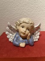 Vintage Engel-Figur mit Perlenflügen West Germany