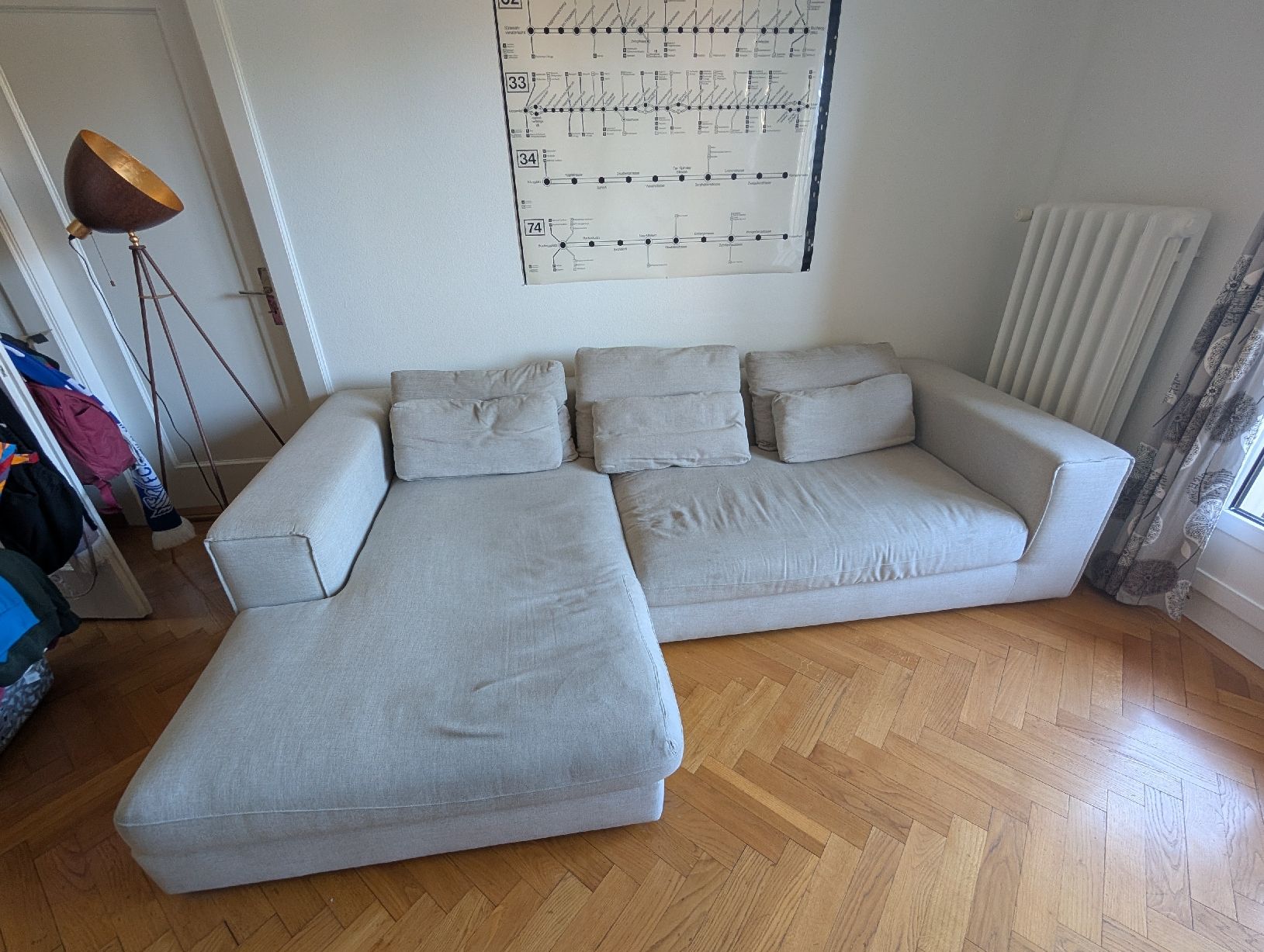 Pfister Sofas: Gemütliches Pfister Ecksofa in Beige / Hellgrau  – D'occasion à Zürich par lukas.amstutz 1