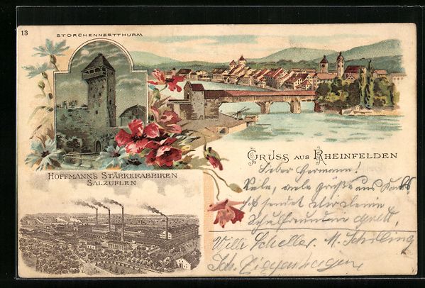 Ansichtskarten: Litho Rheinfelden, Storchennest-Thurm be – Gebraucht aus Berlin von bartko-reher