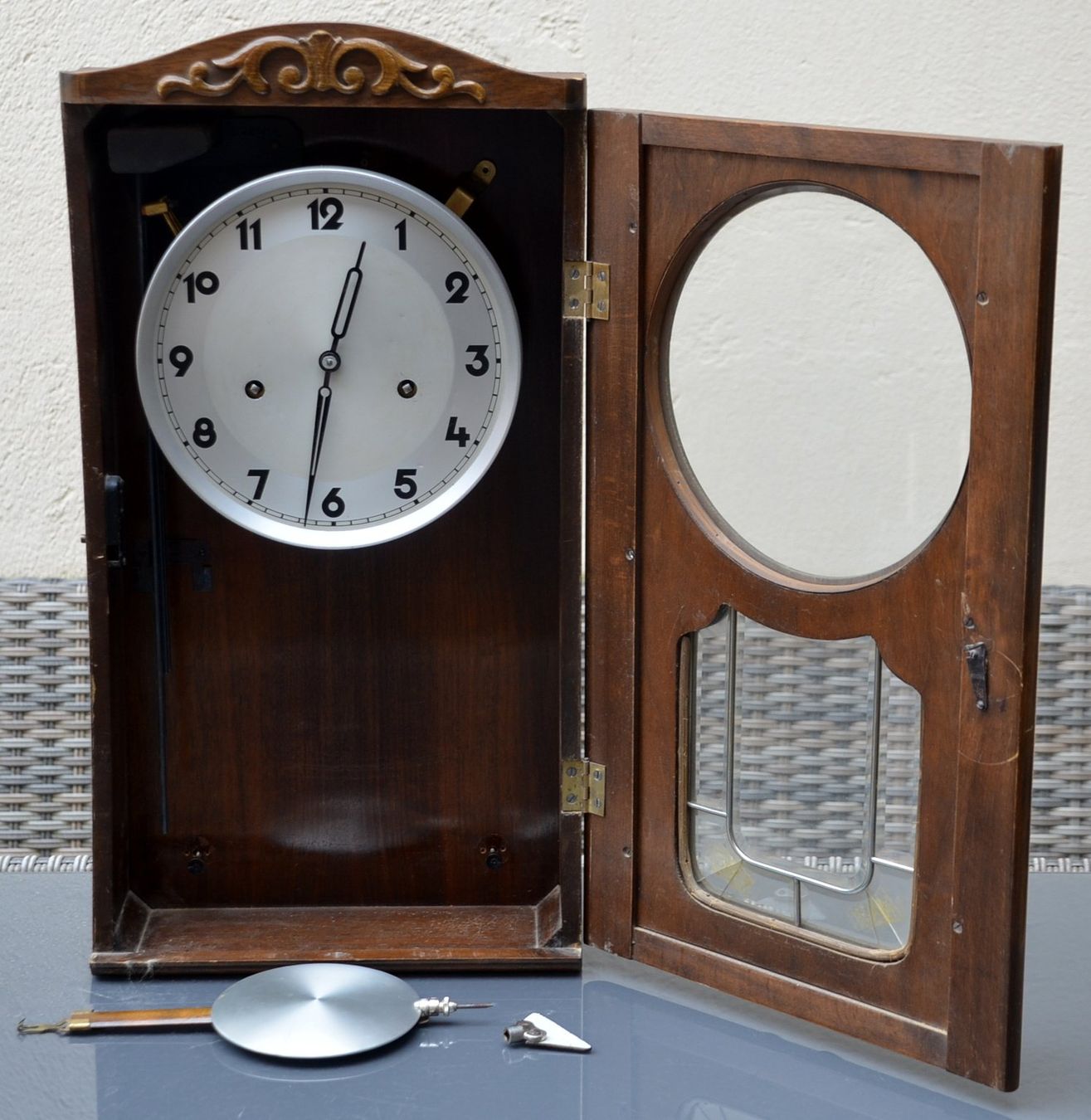 Stand- & Wanduhren: alte Pendeluhr / horloge à pendule ancienne – Gebraucht aus Collonges von arashee 1