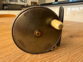 Rare Hardy brass faced fly reel Perfect 3,5’’ nice patina