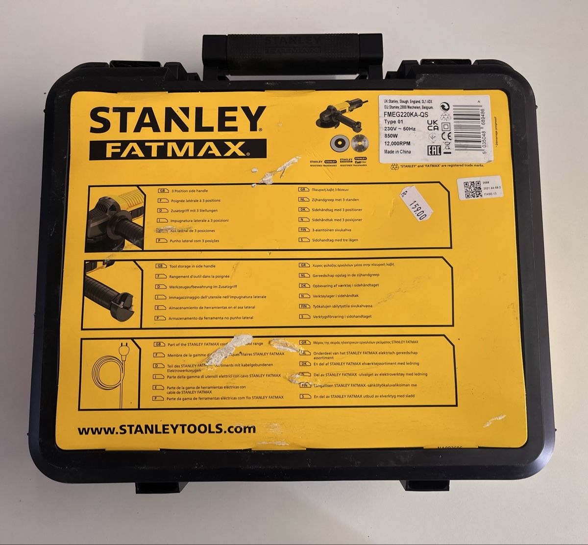 Stanley Tutti gli attrezzi: Stanley FATMAX Winkelschleifer 850W - Neuwertig – Usato da Zürich venduto da CALI8053 1