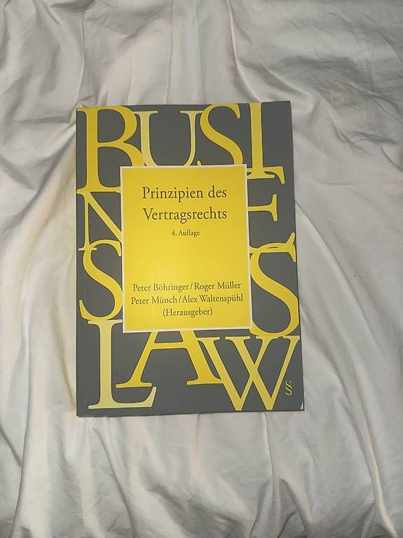 Libri: Prinzipien des Vertragsrecht – Nuovo (secondo la descrizione) da Kloten venduto da sof_9xsk