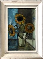 Ölgemälde Gemälde Sonnenblumen signiert Rahmen 🌻