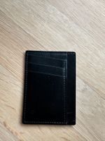 Schwarzes Leder Kartenhalter Slim Wallet – guter Zustand