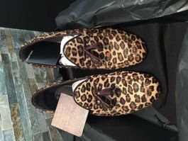 Neu DSQUARED2 Luxus Ponyfell Leder Schuh