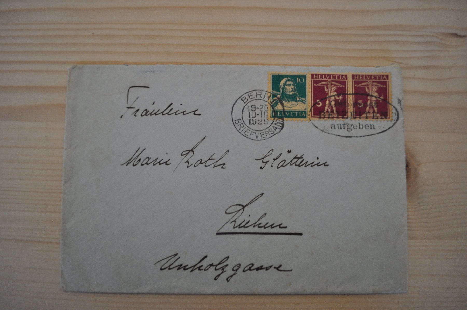 Tutti i francobolli: Brief Bern-Riehen 1929 (50) – Usato da Zeihen venduto da Hammerpreise