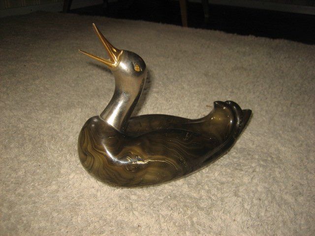 Statuette: Entenfigur aus Glas – Usato da Winterthur venduto da pf02 2