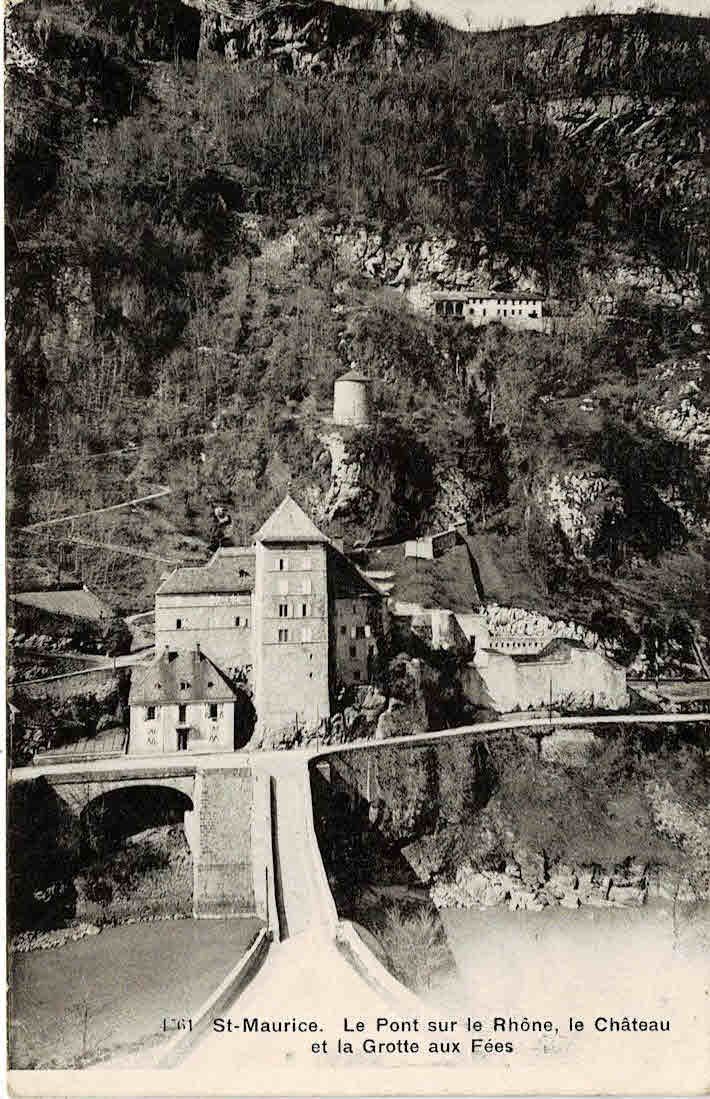 Cartoline postali: St Maurice Fliegeraufnahme – Usato da Sulz AG venduto da Oberdanne8