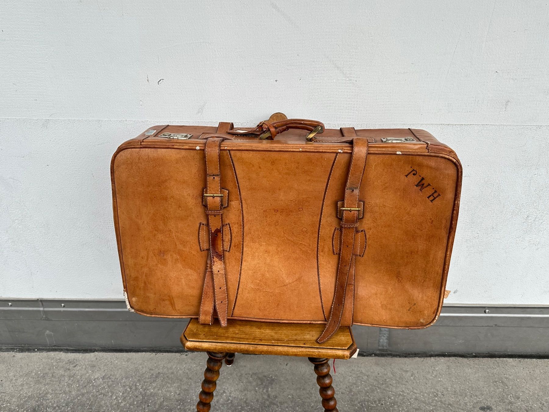 Valigie: Vintage Alter Leder Koffer – Usato da Aarburg venduto da Yula24