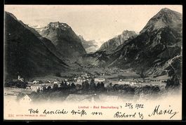 AK Bad Stachelberg im Linthal, Panorama