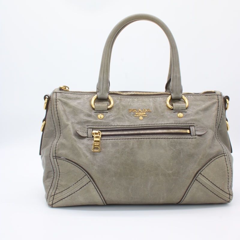 Prada Taschen für Damen: Prada Vitello Shine – Taupe/Argilla - medium – Gebraucht aus Urtenen-Schönbühl von jana2kids 1