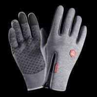 NEUE warme Bike Handschuhe grau unisex Gr. S - 222078