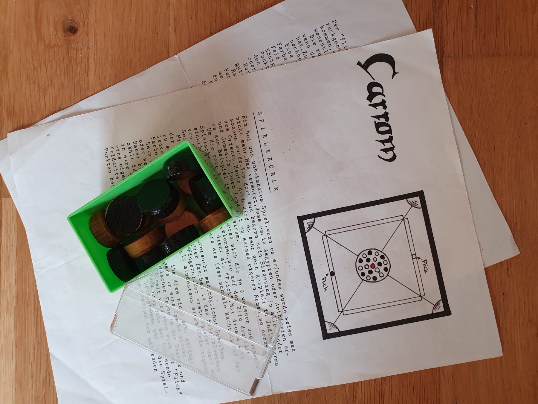 Giochi: Carrom Spiel Brett handmade – Usato da Pfaffhausen venduto da Sprint-32 1