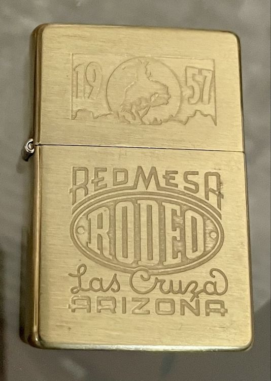 Zippo red Mesa Rodeo Arizona 1937 replica da collezione (Usato) a ...