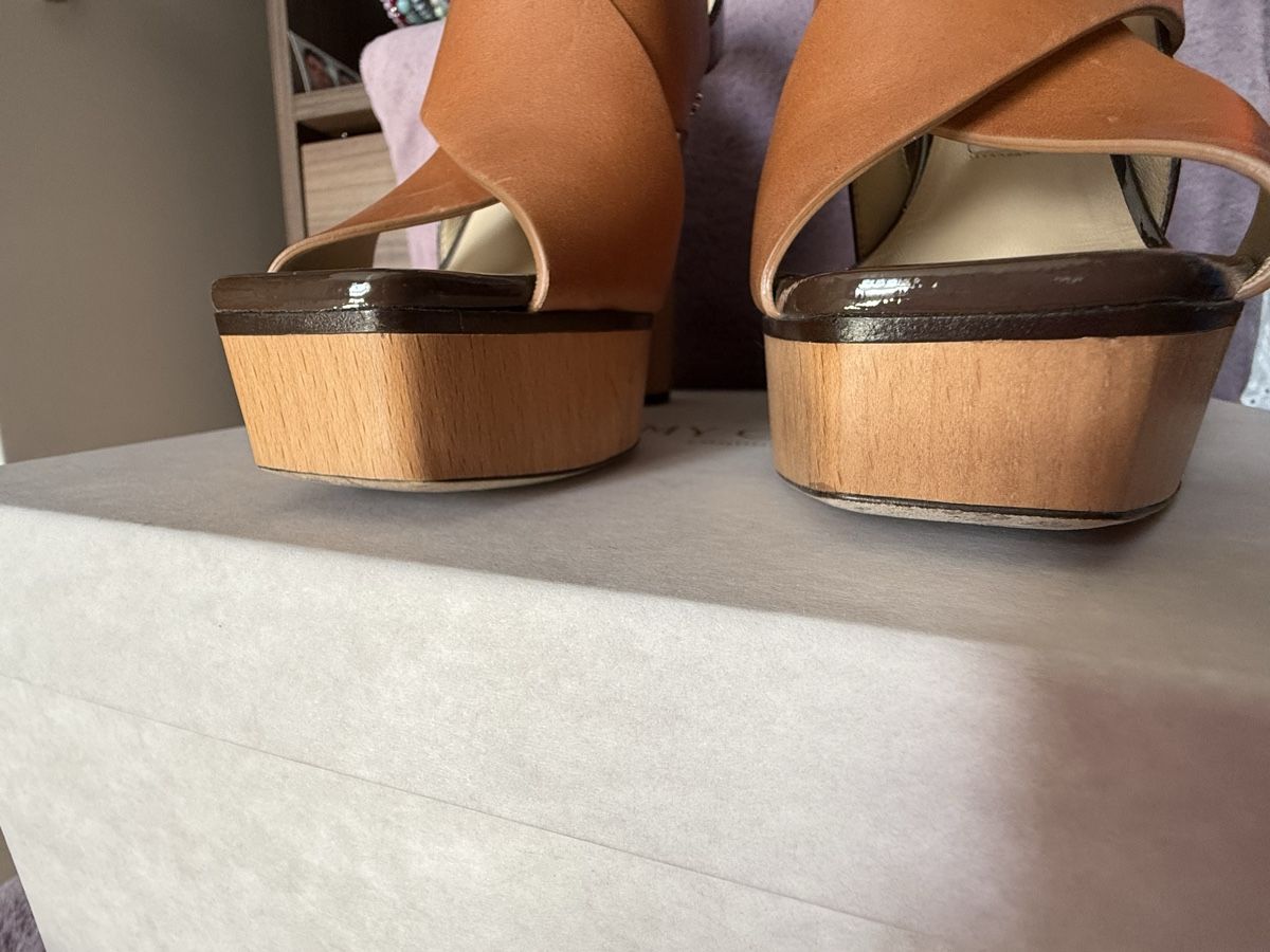 Jimmy Choo Damenschuhe: Jimmy Choo Sandales compensées en cuir 37 – Neu (gemäss Beschreibung) aus Aire-la-Ville von Luxury_dressing 3