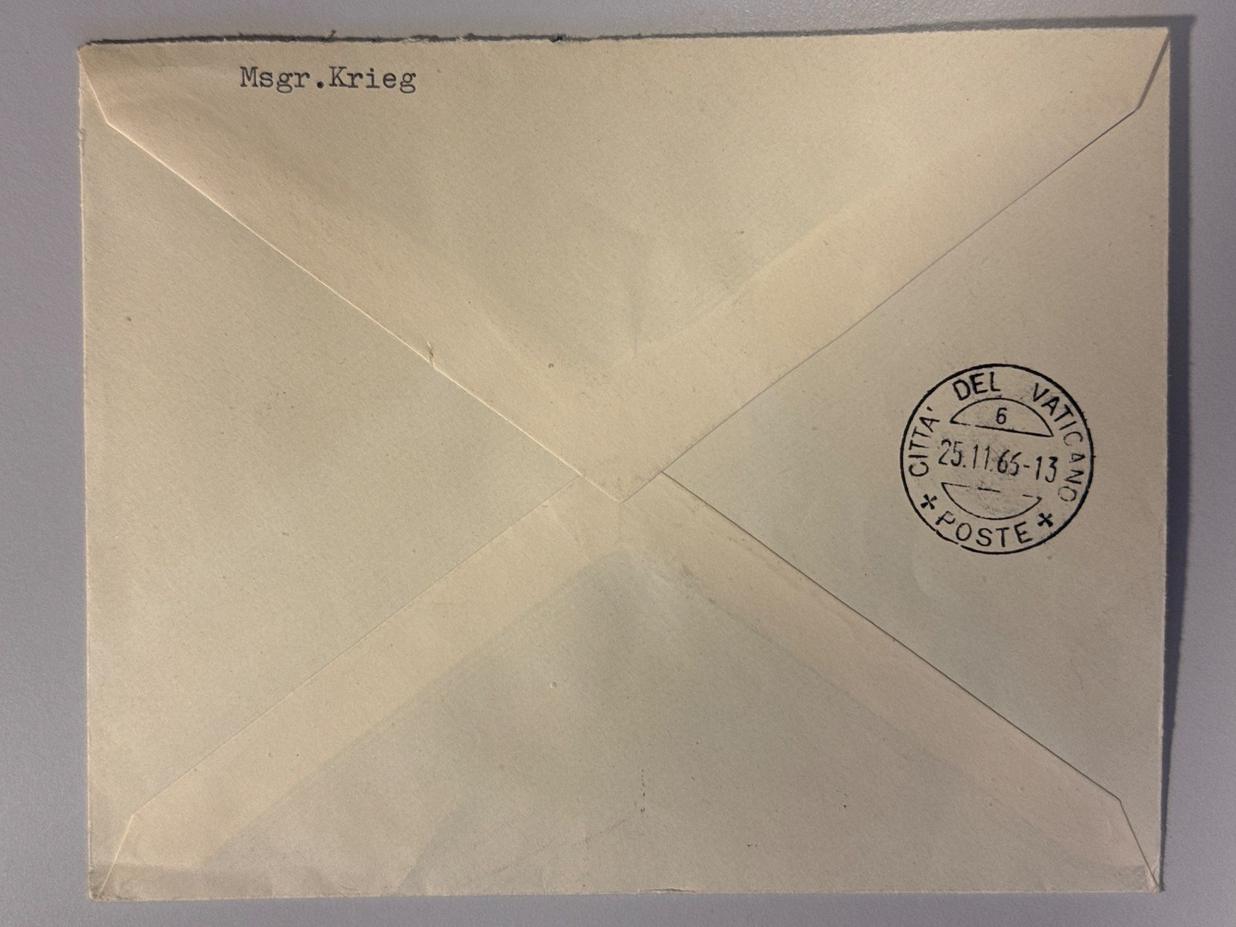 Tutti i francobolli: 1965 Brief Vatikan – Usato da Küssnacht am Rigi venduto da SUOMIMASTER 1