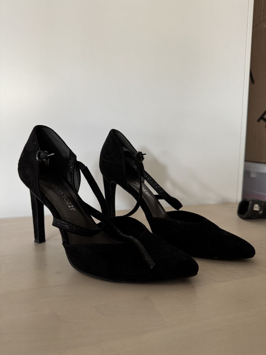 Scarpe da donna: Marco Tozzi Pumps, schwarz, Gr. 37 – Usato da Fischenthal venduto da sar_h95