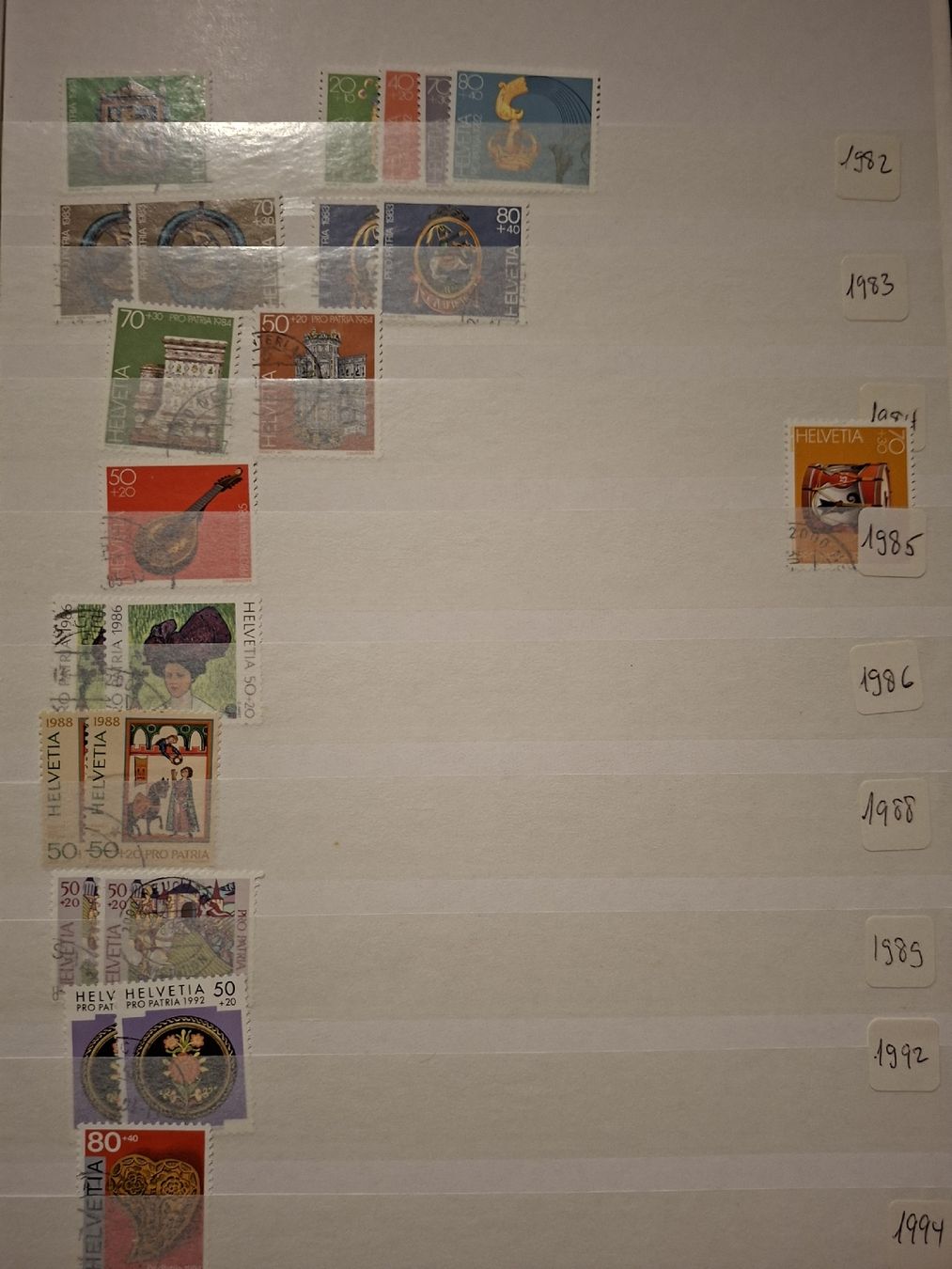Tous les timbres: Pro Patria Sammlung / dubletten  – D'occasion à Balgach par SIMEON27 5