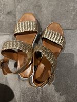 Elegante Inuovo Sandaletten in Metallic-Gold
