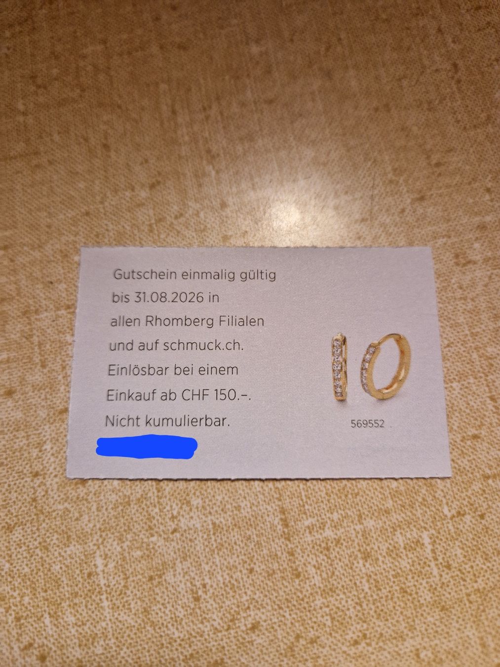 Buoni: Rhombere GUTSCHEIN 30 CHF neu – Nuovo (secondo la descrizione) da Luthern venduto da Ricolinchen 1