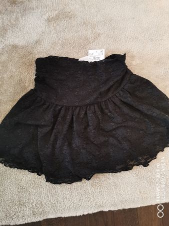 H&M Rock aus Spitze, Grösse 134/140, schwarz, NEU